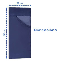 Silkini Compact Seidenschlafsack aus 100% Seide, Hüttenschlafsack Ultraleicht, Schlafsack Inlett, Inlay, Sommerschlafsack, In