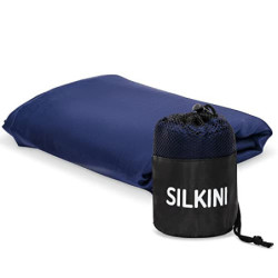 Silkini Compact Seidenschlafsack aus 100% Seide, Hüttenschlafsack Ultraleicht, Schlafsack Inlett, Inlay, Sommerschlafsack, In
