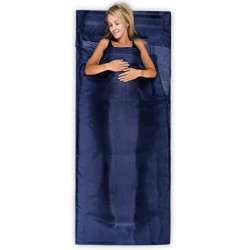 Silkini Compact Seidenschlafsack aus 100% Seide, Hüttenschlafsack Ultraleicht, Schlafsack Inlett, Inlay, Sommerschlafsack, In