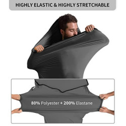 Naturehike Hüttenschlafsack, Hohe Elastizität, Dünnes und Kleines Verpackungsschlafsackfutter, Ideal für Rucksacktouren, Hütt