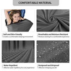 Naturehike Hüttenschlafsack, Hohe Elastizität, Dünnes und Kleines Verpackungsschlafsackfutter, Ideal für Rucksacktouren, Hütt
