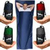 Silkrafox Compact for 2 – ultraleichter Hüttenschlafsack für 2 Personen, Inlay aus Mikrofaser, Kunst-Seidenschlafsack, Sommer