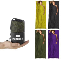 Maraboha Hüttenschlafsack - Leicht, weiche Mikrofaser, Kissenfach - Top-Marke für Reisende & Backpacker