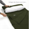 Maraboha Hüttenschlafsack - Leicht, weiche Mikrofaser, Kissenfach - Top-Marke für Reisende & Backpacker