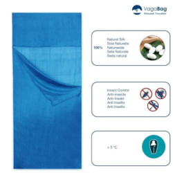 Vagabag Hüttenschlafsack Insektenschutz Seide - Reiseschlafsack Ultraleicht - Als Sommer Schlafsack und Schlafsack Inlay geei