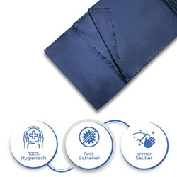 Silkrafox Compact XL – extragroßer Hüttenschlafsack, Ultraleicht Inlett aus Mikrofaser, Kunst-Seidenschlafsack, Sommer Schlaf