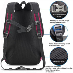 Bseash Kleine Größe 20L leichte wasserdichte Rucksack, Outdoor Sport Travel Daypack für Radfahren Wandern Reiten Radfahren Re