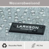 LARKSON Rucksack Herren & Damen Grau - No 4 - Rolltop Backpack mit Laptopfach für Uni, Arbeit & Fahrrad - Großer Reiserucksac
