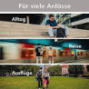 LARKSON Rucksack Herren & Damen Grau - No 4 - Rolltop Backpack mit Laptopfach für Uni, Arbeit & Fahrrad - Großer Reiserucksac