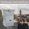 LARKSON Rucksack Herren & Damen Grau - No 4 - Rolltop Backpack mit Laptopfach für Uni, Arbeit & Fahrrad - Großer Reiserucksac