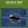 Douthfolle Isomatte Camping, 12cm Isomatte Outdoor Aufblasbare Isomatte Camping Matratze Isomatten mit Fußpresse Pumpe wasser