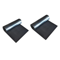 Wärmeisolierend Aluminiumbeschichtung Thermo Isomatte für Camping  2 x Schwarz 