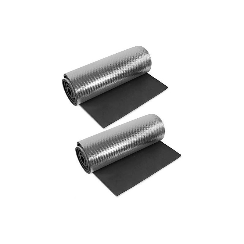 normani 1, 2, 3 oder 5 Ultraleichte Isomatten mit Aluminiumbeschichtung/Alu-Thermomatte Isomatte Farbe Dunkelschwarz/2Stück normani 1, 2, 3 oder 5 Ultraleichte Isomatten mit Aluminiumbeschichtung/Alu-Thermomatte Isomatte Farbe Dunkelschwarz/2Stück