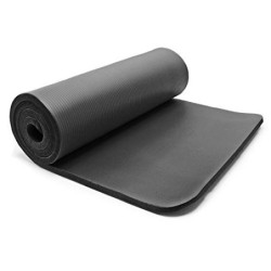 Wiltec Isomatte schwarz 185x80x1,5cm Schlafmatte für Camping und Festivals, extradicke Isoliermatte Camping rutschfeste Outdo