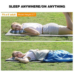 campMax Outdoor Thermomatte 18mm dick, 185 x 55cm geschlossenzellige Schaumstoff-Isomatte Faltbare, ultraleichte Akkordeon-Sc