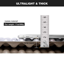 campMax Outdoor Thermomatte 18mm dick, 185 x 55cm geschlossenzellige Schaumstoff-Isomatte Faltbare, ultraleichte Akkordeon-Sc