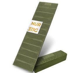 AceCamp® Faltbare Thermomatte Isomatte Outdoor Camping Ultraleicht [186x56cm - Grün] - Wasserdicht leicht & kompakt - Faltbar