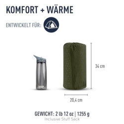 Sea to Summit - Camp Plus Self Inflating Isomatte Regular Wide - Dicke & warme Schlafmatte - Reparatur-Kit & Pillow Lock-Syst