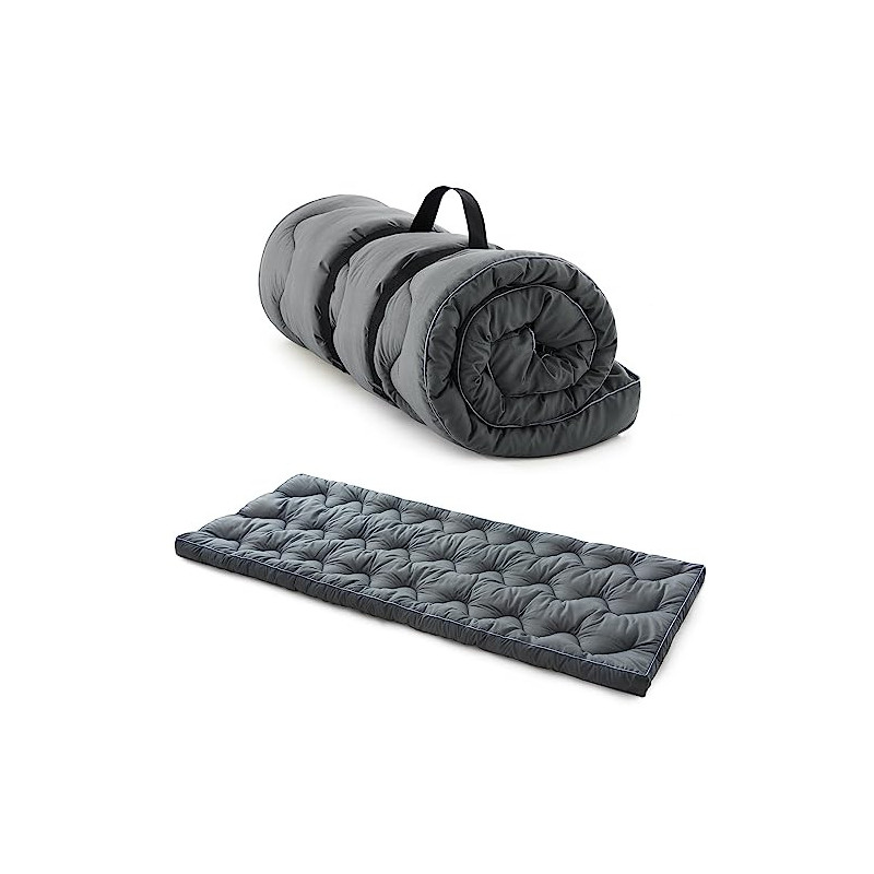 Jamdok Camping Matratze  190 x 75 cm ,Cotton Mat für Camp Bett, Gesteppte Liegematten für Camping, Schlafmatte, Roll-up und F