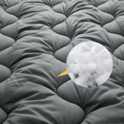 Jamdok Camping Matratze  190 x 75 cm ,Cotton Mat für Camp Bett, Gesteppte Liegematten für Camping, Schlafmatte, Roll-up und F