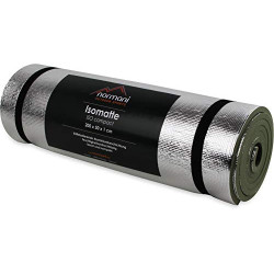 Isomatte Compact Aluminium Thermo Matte Isoliermatte Camping Outdoor leicht Farbe Olive
