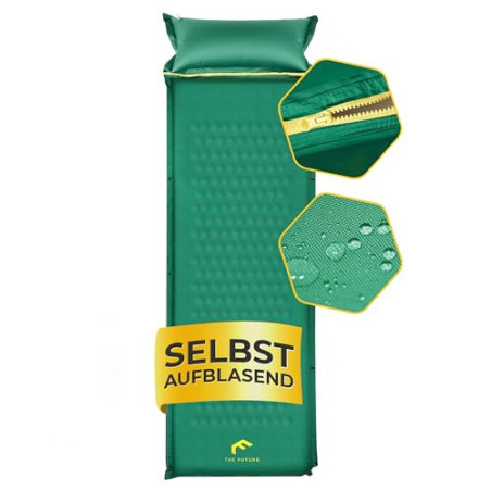 The Future - Air Bender Comfort selbstaufblasbare Isomatte/self Inflating Sleeping pad + [Kopfkissen] lang, leicht und wetter