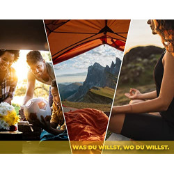 The Future - Air Bender Comfort selbstaufblasbare Isomatte/self Inflating Sleeping pad + [Kopfkissen] lang, leicht und wetter