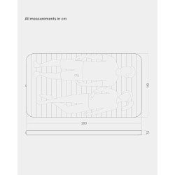 qeedo Cloudmat Double M Selbstaufblasende Premium Luftmatratze - weiche, Bequeme Isomatte für Camping, Reisen oder als Gästeb