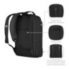 WENGER CityUpgrade Laptop-Rucksack mit Umhängetasche, Kompakt, Notebook bis 16 Zoll, Tablet bis 12 Zoll, 15 l, Damen Herren, 