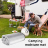 Thermo-Aluminium-Campingmatte – Silberne Camping-Bodenmatte | Aluminium-Isomatte | Doppelseitige Mattenunterlage aus Aluminiu