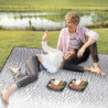 Thermo-Aluminium-Campingmatte – Silberne Camping-Bodenmatte | Aluminium-Isomatte | Doppelseitige Mattenunterlage aus Aluminiu