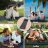 Dametay Isomatte Camping Selbstaufblasend: 8cm Aufblasbare Matratze Camping luftmatratze mit Fußpresse Pumpe Ultraleicht Camp