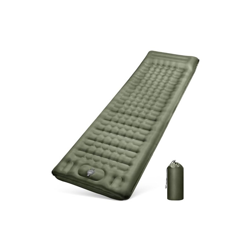 Isomatte Camping Selbstaufblasend, 12CM Verdicktes Aufblasbare Matratze Kleines Packmaß, Wasserdicht Luftmatratze Outdoor mit