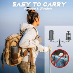 NHOWIN Isomatte Selbstaufblasend Camping, 12CM Verdicktes Luftmatratze Camping mit Fußpresse Pumpe, Wasserdicht Ultraleicht I