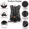SUPRBIRD Fahrradrucksack, 15L Damen & Herren Wanderrucksack Outdoorucksack Wasserdicht MTB Rucksack Ultralight Trinkrucksack 