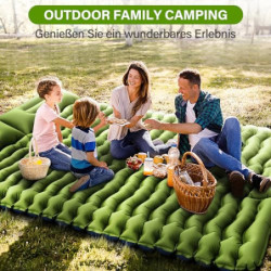 Yuzonc Camping Isomatte Selbstaufblasend, Verdicktes Doppel Camping Matratze, Ultraleicht Luftmatratze Camping für 2 Personen