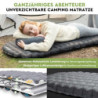 HIKENTURE 6,2 R-Wert Camping Isomatte Ultraleicht, 8 cm Dicke Aufblasbare Isomatte Camping Luftmatratze Kleines Packmaß für 4