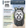 Terra Peak Wanderrucksack 20L Damen Herren Active 20 grau klein - Outdoor-Rucksack wasserdicht - Rucksack zum Wandern und Cam