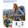JEMULICE Isomatte Selbstaufblasend, 12CM Hoch Luftmatratze Camping Kleines Packmaß, Aufblasbare Matratze mit Fußpumpe, Selbst