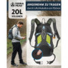 Terra Peak Wanderrucksack 20L Damen Herren Active 20 grau klein - Outdoor-Rucksack wasserdicht - Rucksack zum Wandern und Cam