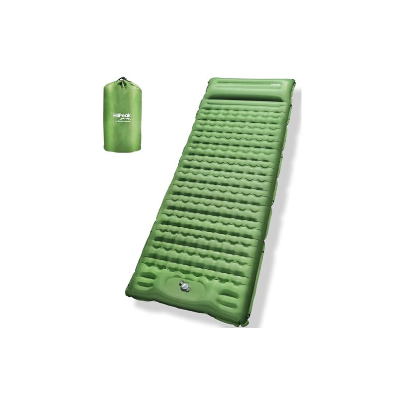 HiiPeak Isomatte Selbstaufblasend Ultraleicht für Outdoor Camping, luftmatratze selbstaufblasend kleines packmaß, aufblasbare
