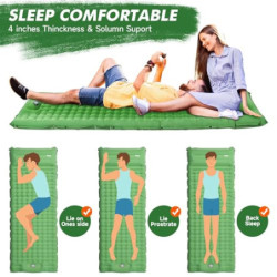 HiiPeak Isomatte Selbstaufblasend Ultraleicht für Outdoor Camping, luftmatratze selbstaufblasend kleines packmaß, aufblasbare