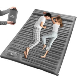 AKUDY Isomatte 2 Personen:Verdicken 12cm Campingbett,Isomatte Selbstaufblasend, Camping Matratze,Camping Bett 2 Personen