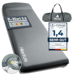 HIKENTURE Isomatte Selbstaufblasend, 8CM Dicke Camping Matratze aus Schaumstoff, Selbstaufblasbare Luftmatratze, Bequeme Schl