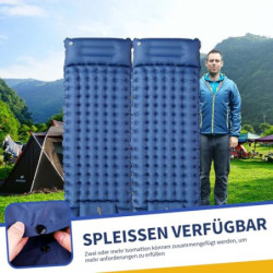 OBSGUMU Isomatte Selbstaufblasend, 10cm Verdickte Ultraleicht Camping Matratze, Faltbare Isomatte Outdoor, Rreißfeste Aufblas