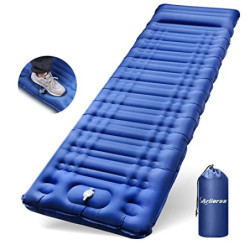 Arlierss Isomatte Camping Selbstaufblasbare, Ultraleichte Luftmatratze mit Eingebauter Pumpe, Verdickte Schlafmatte Outdoor m