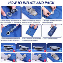Arlierss Isomatte Camping Selbstaufblasbare, Ultraleichte Luftmatratze mit Eingebauter Pumpe, Verdickte Schlafmatte Outdoor m