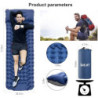 iHEAT Selbstaufblasend Camping Isomatte Schlafmatte mit Fußpresse Pumpe,Ultraleichte Luftmatratze mit Kopfkissen,wasserdichte