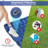 Amtake Isomatte Selbstaufblasend, 10CM Hoch Luftmatratze Camping Kleines Packmaß, Aufblasbare Isomatte Ultraleicht mit Fußpum