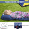 Amtake Isomatte Selbstaufblasend, 10CM Hoch Luftmatratze Camping Kleines Packmaß, Aufblasbare Isomatte Ultraleicht mit Fußpum